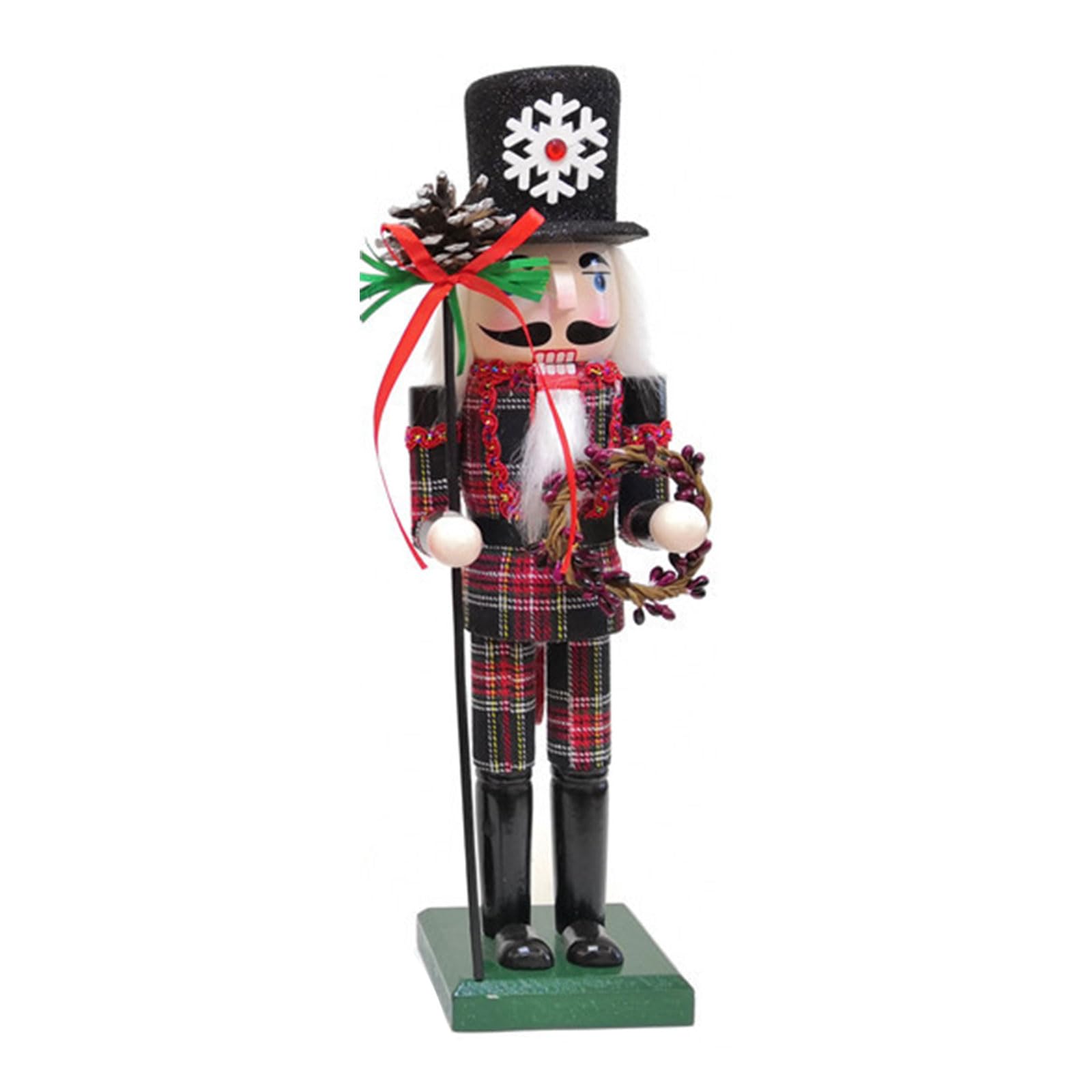 Schiaccianoci Natalizio Soldato – 36 Cm, Con Mantello Di Babbo Natale, Decorazione Per Casa, Regalo Per Natale