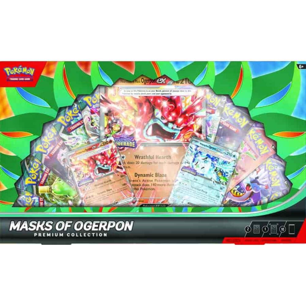 Amazon.com: Pokemon TCG: Masks of Ogerpon ex Premium Collection