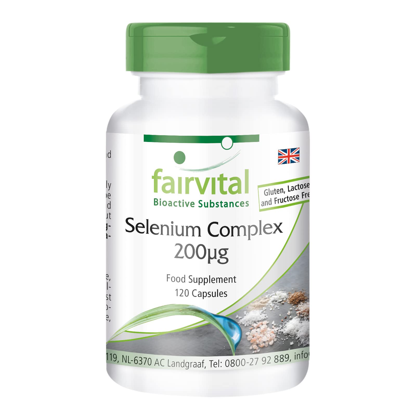 Fairvital | Selenium Complex 200µg - 120 Capsules for 4 Months - Organic and inorganic Selenium - selenomethionine, Selenium Yeast and Sodium Selenite - 100% Vegan - Highly dosed - Made in Germany