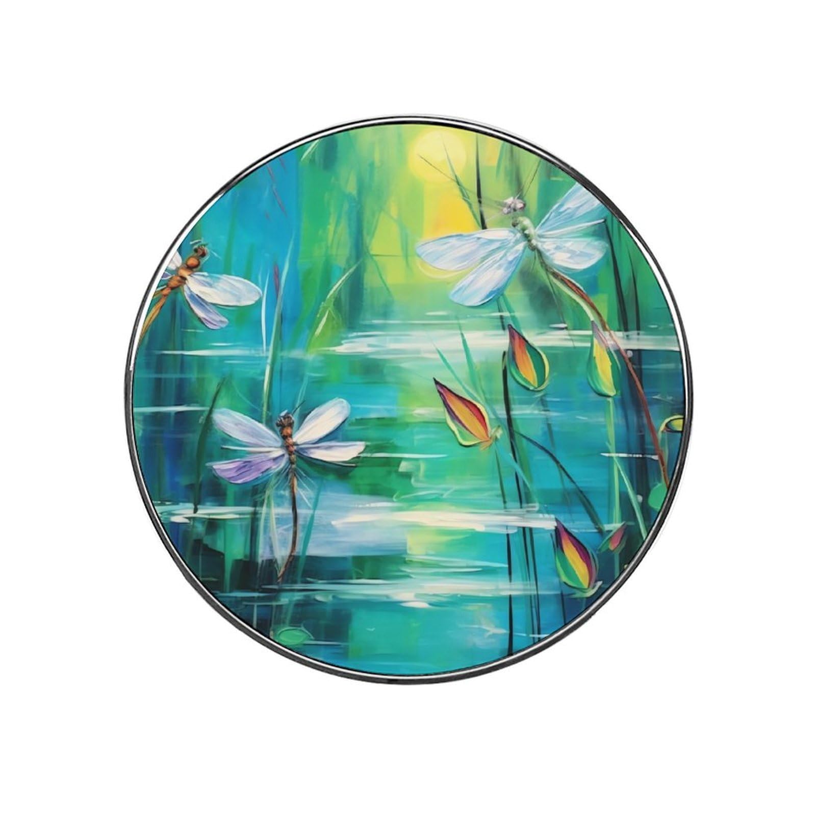 Fridge Magnets Waterproof Small Strong Magnets for Fridge Dancing with Dragonflies Refrigerator Magnets Kitchen Accessories Cute Decorative Magnets for Whiteboard Locker Office Home Decor
