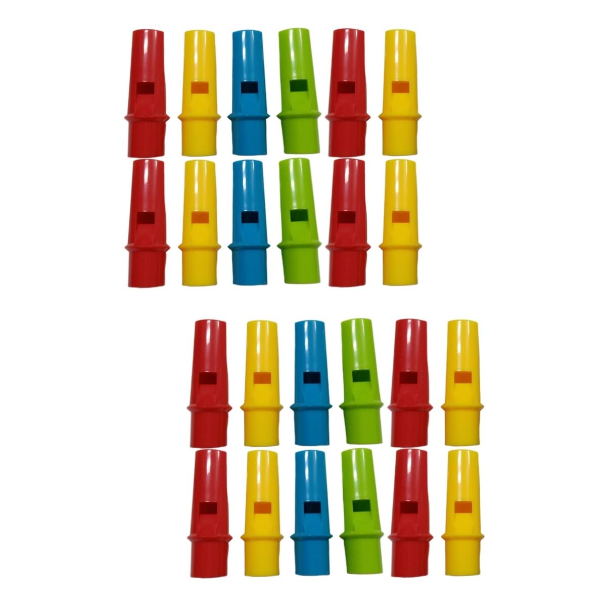 ifundom 2sets Abs Material Safe Pan Flutes Creative Music Toys for Kids Flute Whistle Instruments 12pcs*2 Random Color
