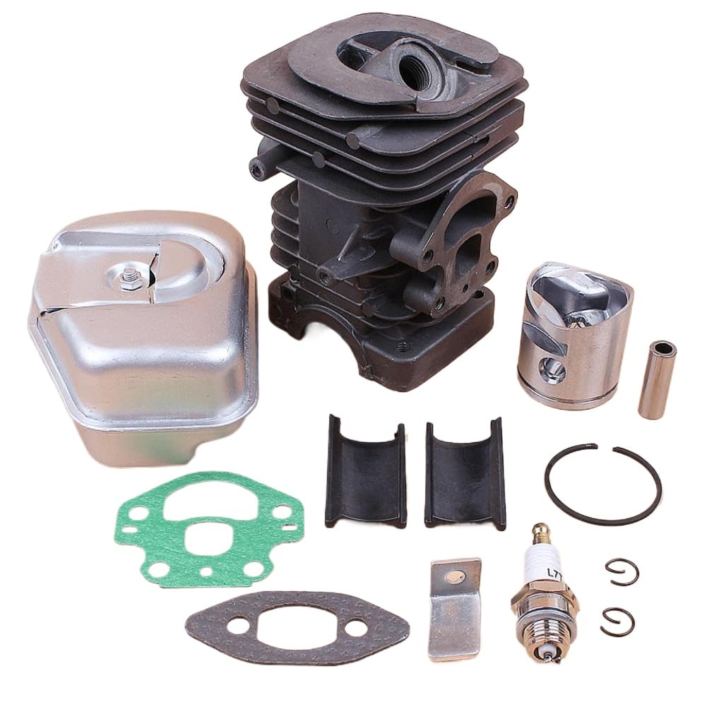 de Juntas de pistón de Cilindro, Pasador de 39mm y 10mm, Compatible con Piezas de Motor de Motosierra 235 236 236E 240 240E 545050417