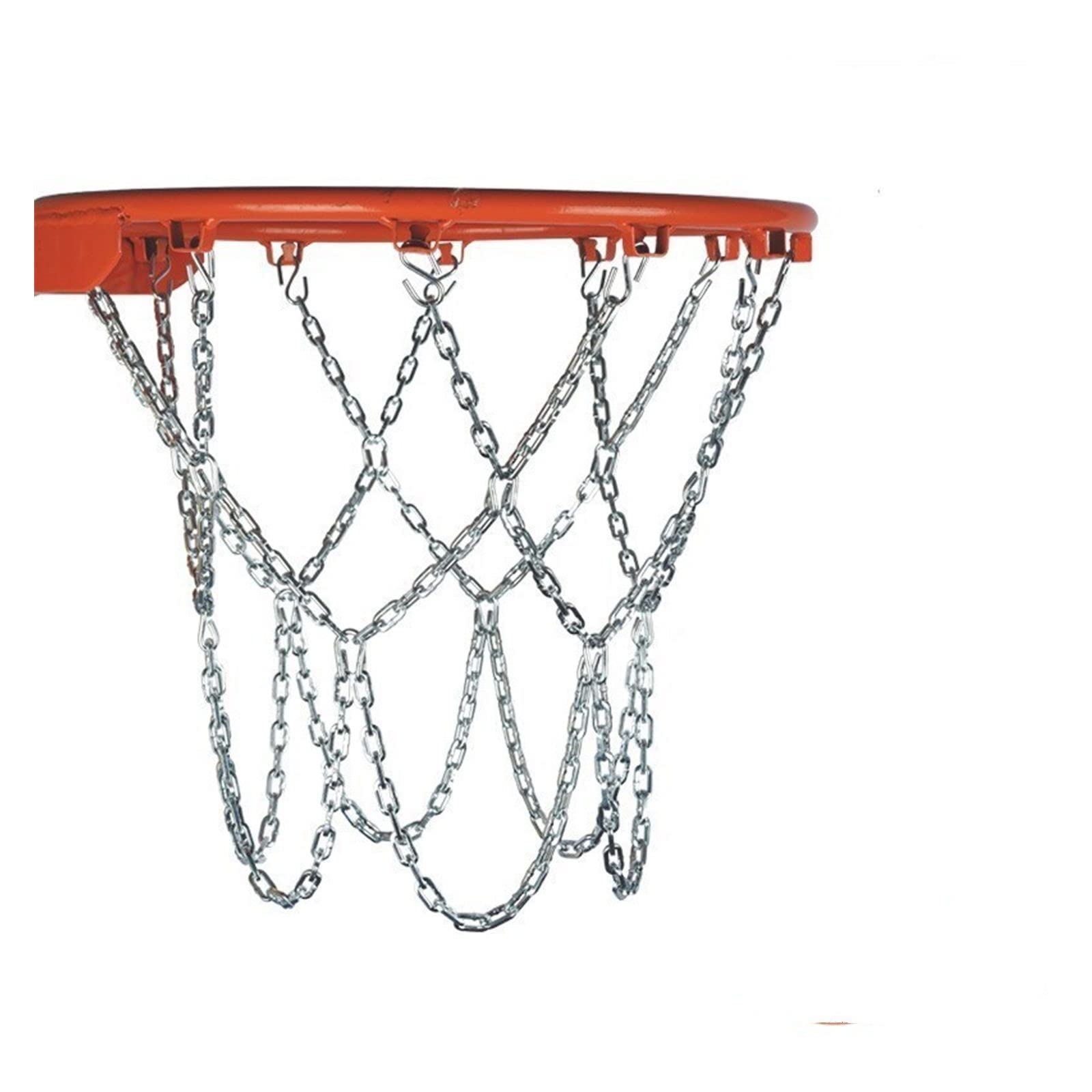 WILLWA Lndoor canestro da Basket all'aperto Pallacanestro Rete Metallica Catena antiruggine Anelli da Basket in Acciaio Accessori Standard (Color : Style 3)