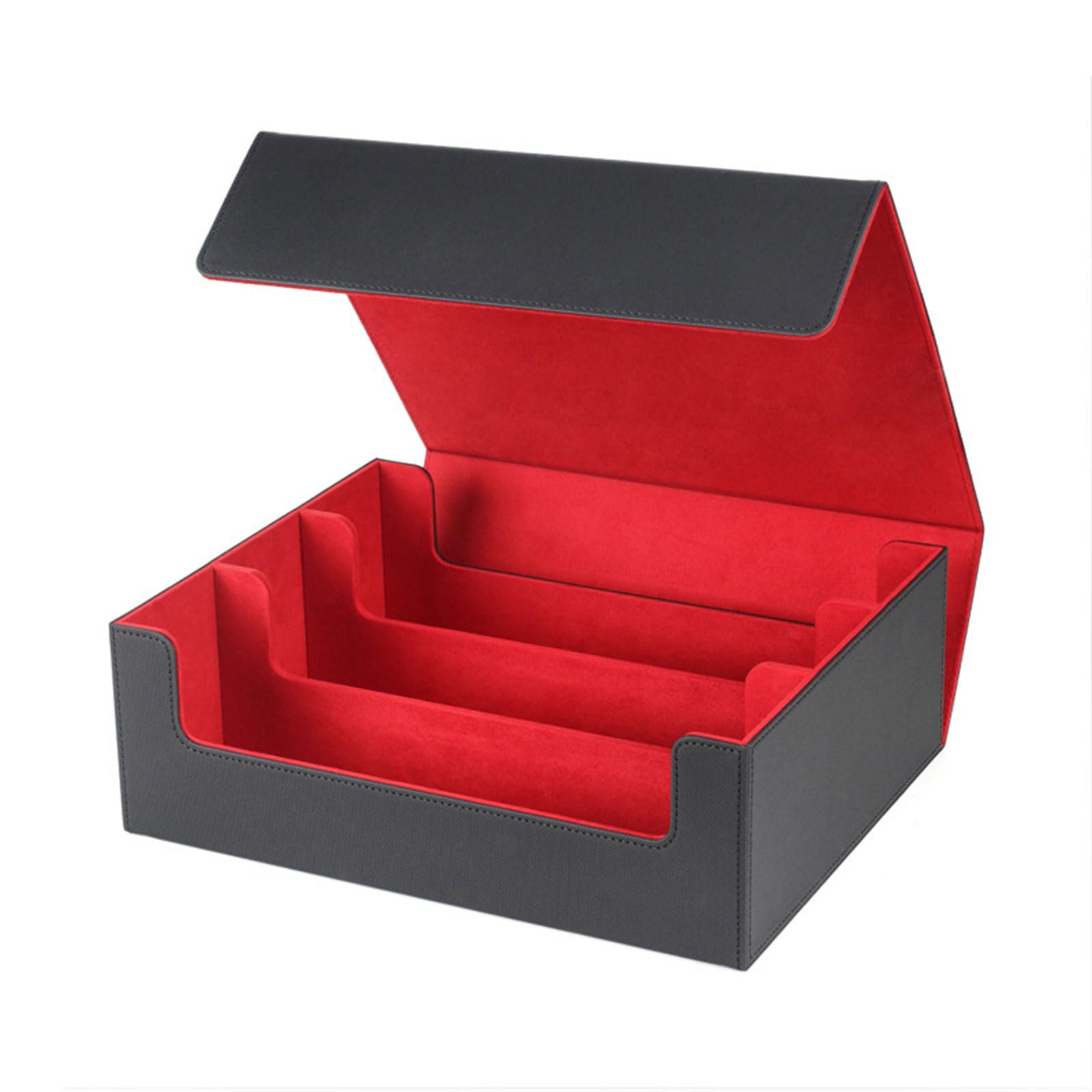 Nucelit with Dividers Card Box Portable Storage Cases for Storing Trading Cards Collectible Card Organizer