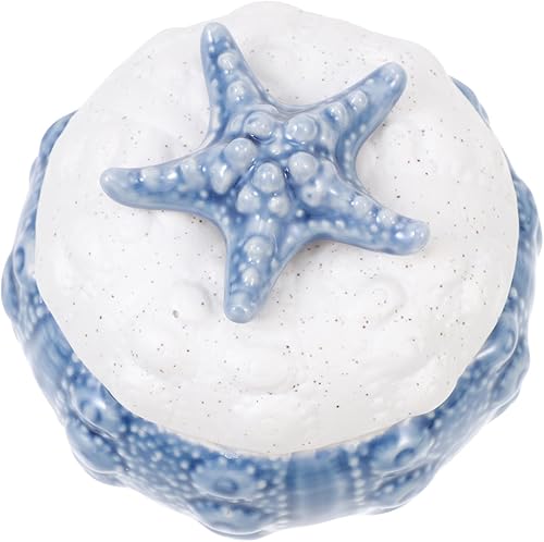 Miniatura 1 de UPKOCH Tarro de almacenamiento con tapa, recipiente de cerámica, recipiente decorativo, ollas de cocina, cebolla francesa, sopa de cereza,