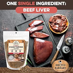 Brutus  barnaby canine meals topper  beef liver  improve your canines meal with this taste packed combine  sprinkle on canine meals flavoring for choosy eaters  simply one single ingredient   cucciolini doodles