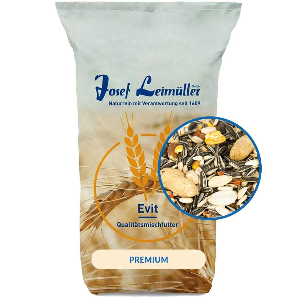 Leimüller Pokarm dla papug Premium 20 kg – wielokrotnie czyszczony, bez pyłu, karma uzupełniająca dla ptaków ozdobnych