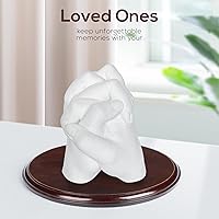 Vista 5 de Falling in Art Base ovalada de madera, base de estructura de fundición a mano, manualidades de bricolaje, exhibición de recuerdos, exposición