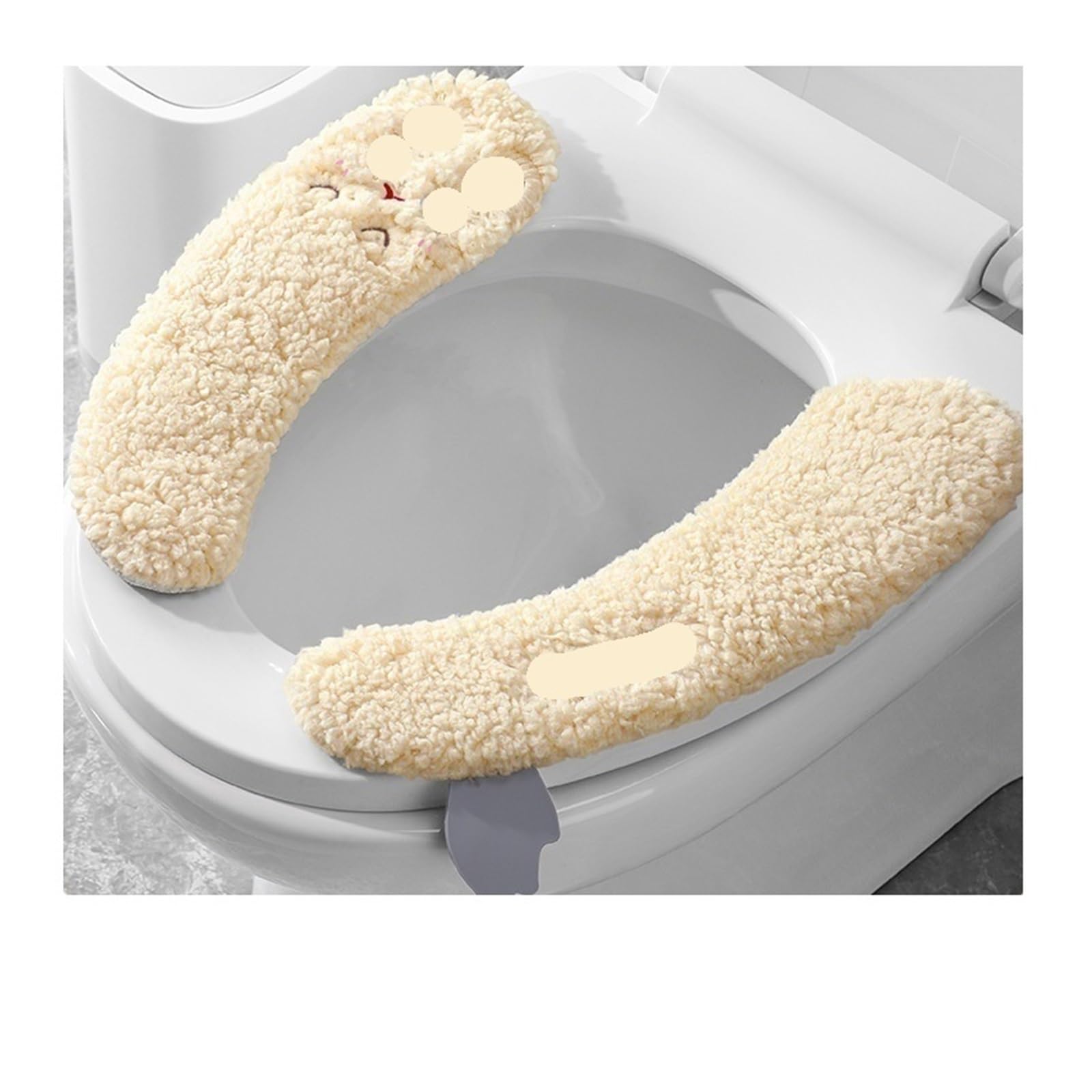 Thickened Plush Warm Toilet Seat Cover