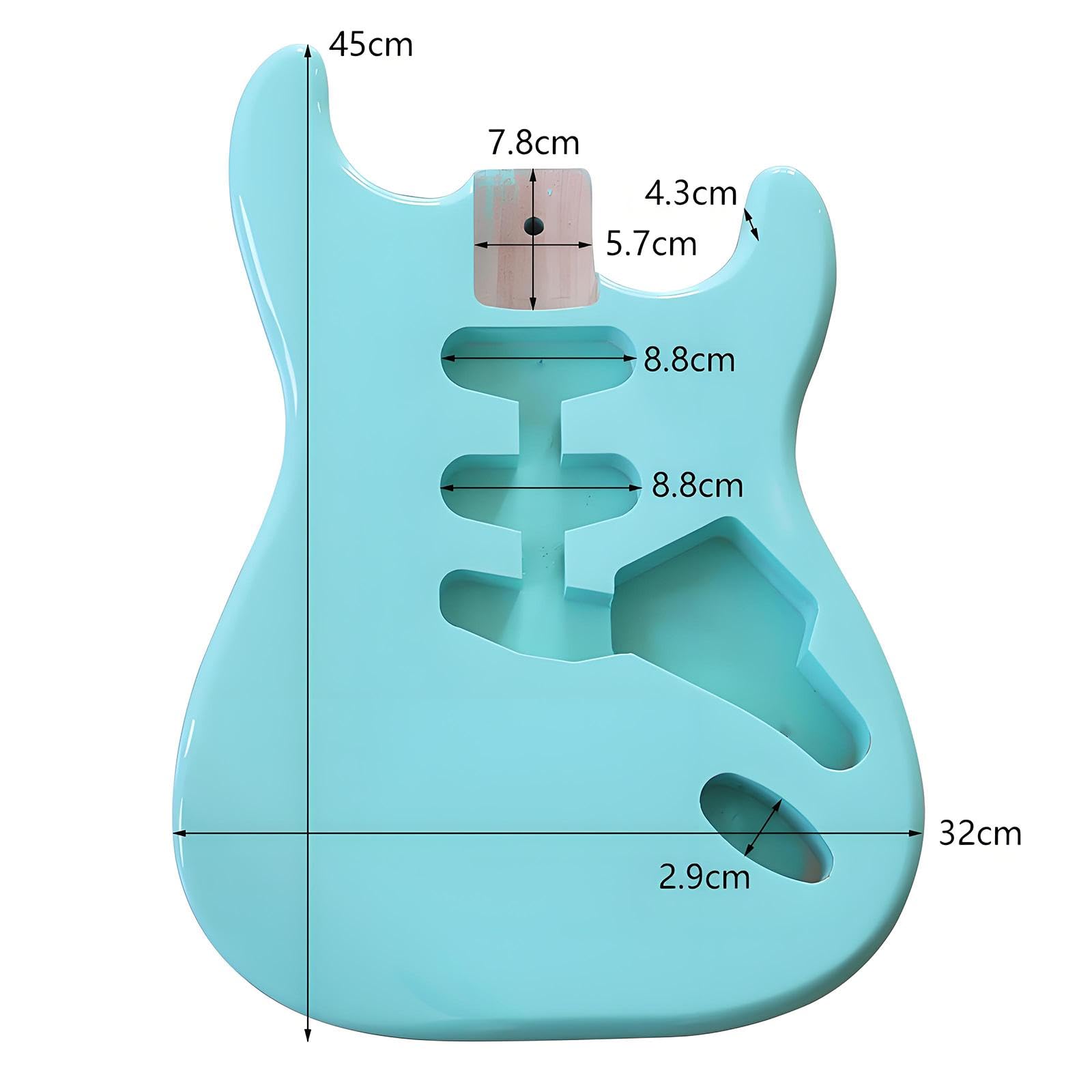 Generic Gitarrenkorpus Aus Holz, Glatte Oberfläche, Spielzubehör, Stilvoller DIY Ersatz