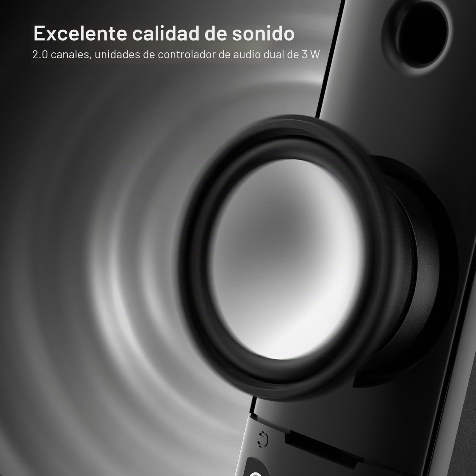Redragon GS550 ORPHEUS Gaming Speakers, barra de sonido estéreo de escritorio con tamaño compacto, graves de calidad, retroiluminada en rojo, alimentación por USB