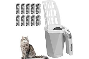 Integrated Cat Litter Shovel: Scoop and Trap for Clean and Hassle-Free Litter Maintenance