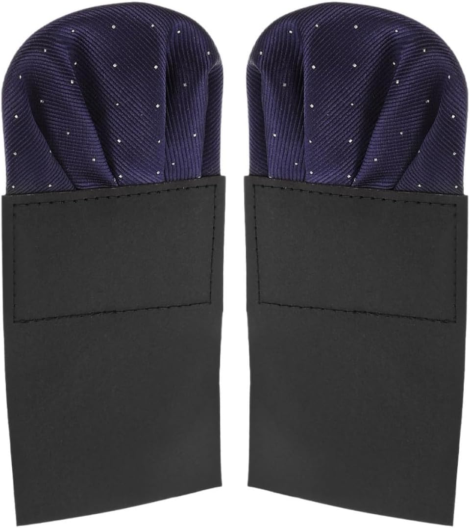 2pcs 2pcs Men Pre-folded Pocket Square Polyester Decorative Handkerchief for Suit Pocket Elegant Design for Wedding Party Graduation Formal Occasions