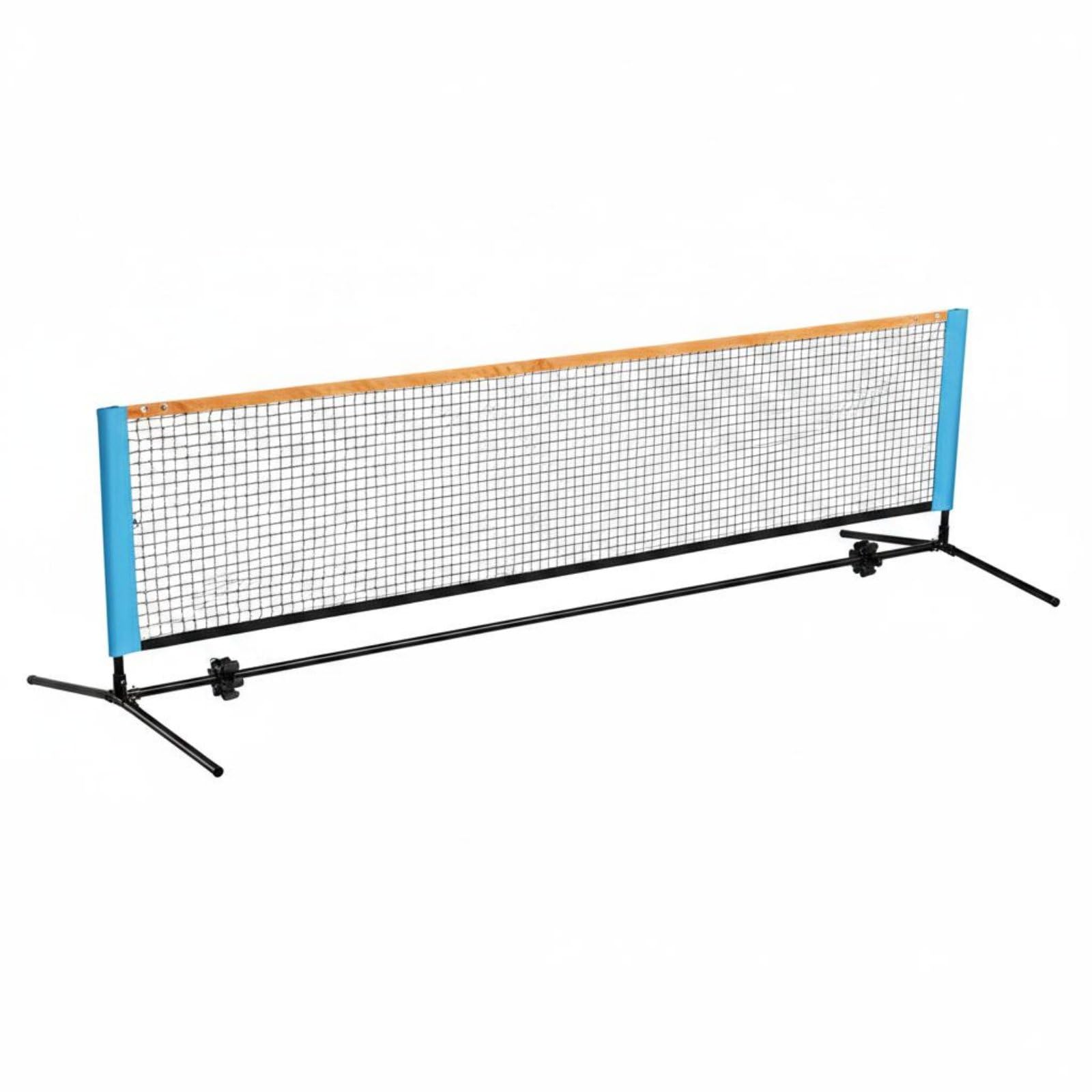 Harilla Rete da Badminton Regolabile Rete Tennis Rete Pickleball Telaio Portatile Supporto Pieghevole Altezza Regolabile per Età E Livelli Diversi Acciaio, 4.1 Metri, style to 6