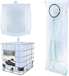 IBC Tote Cove,275 Gallon IBC Water Storage Barrel Liner Bags,1000 Liter Rain Barrel Protective Accessorie (with Bottom Water Outlet)
