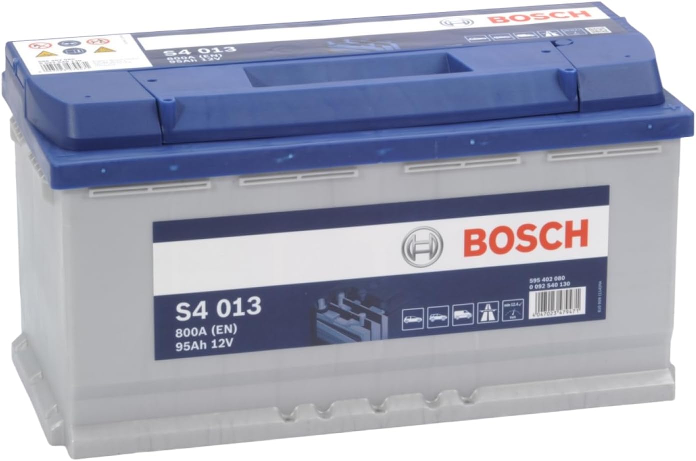 Bosch S4013 - car battery - 95A/h - 800A - lead-acid technology - for vehicles without Start/Stop system