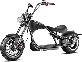Electric Scooter E-Chopper X9 Road Legal, Electric Scooter, 45 km/h, 3000 Watt, 30 Ah, 75 km Range, Scooter, Black