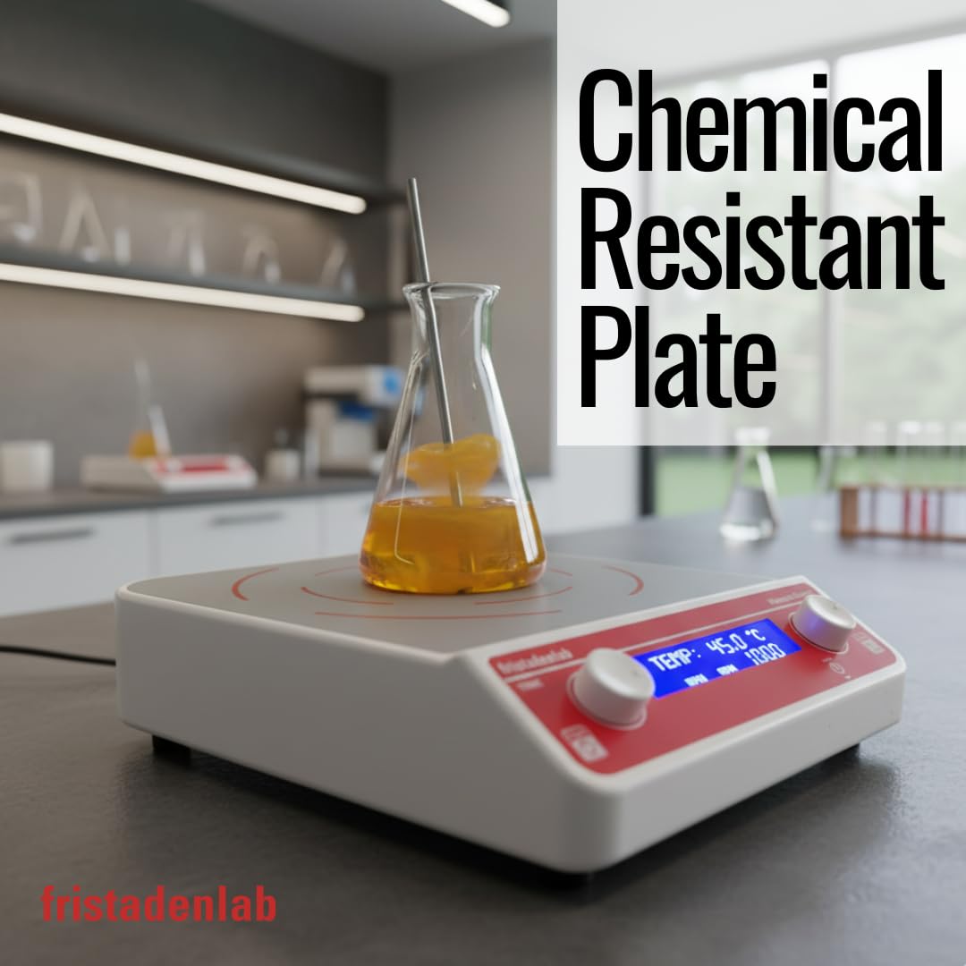 Fristaden Lab Magnetic Stirrer – Large Capacity Digital Laboratory Mixer | 30 L, Variable Speed, Durable Motor with LCD Display, U.S. Warranty