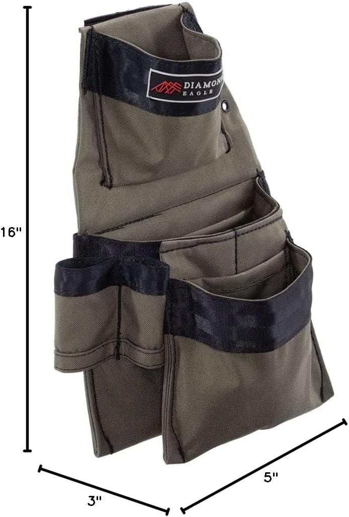 The Diamondback Eagle Tool Pouch - Modular Utility Pouch for 4" Tool Belts - Ideal Carpenter & Electrician Tool Pouch for Nuts, Punches & Fasteners