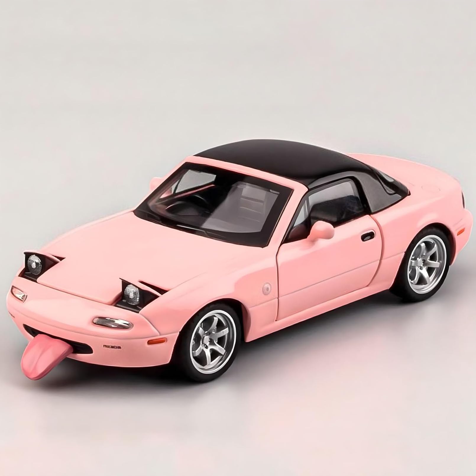 MODVKVK Mazda MX-5 Miata 1:32 Model Car, Toy Car With Light & Music, Removable Top, Pull-Back Function, Alloy Die-Cast