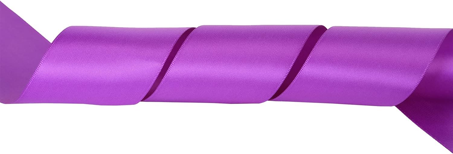 Joycrosso 50mm Double Faced Satin Ribbon 22 Meters-Roll Set for Gift Wrapping Party Favor Hair Braids Baby Shower Decoration Craft Supplies - Image 3