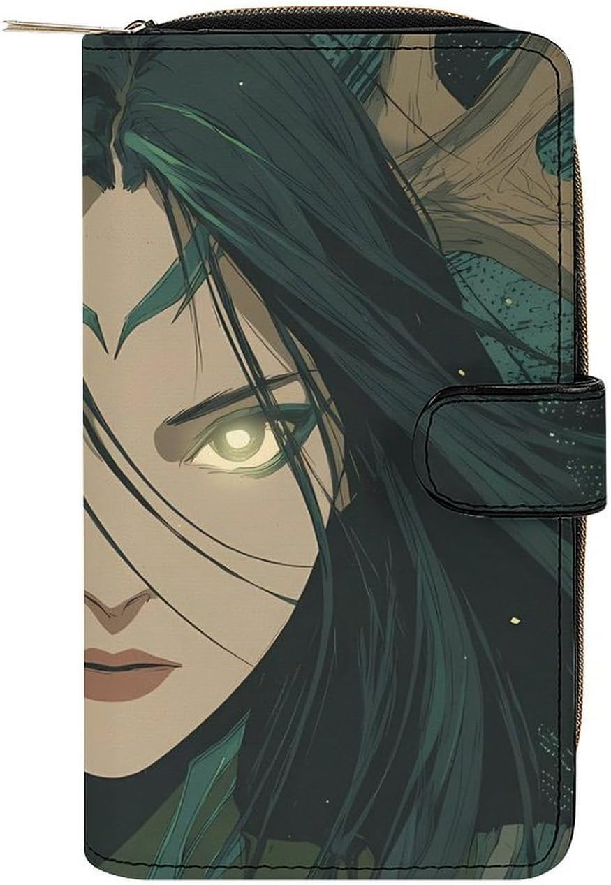 Goddess of Death Womens Wallet for Men Slim Purse Clutch Handbag with Card Holder