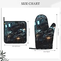 Vista 3 de Future Robot Printed oven gloves + heat insulation pads for barbecue, baking and cooking