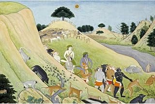 ArtDirect Illustration To The Ramayana Unframed Art Print Giclee Poster by Tehri-Garwhal - Ready for Framing with Customization Sizes 10x7, 14x9, 20x13, 36x24, 48x32, and 60x40 Inches