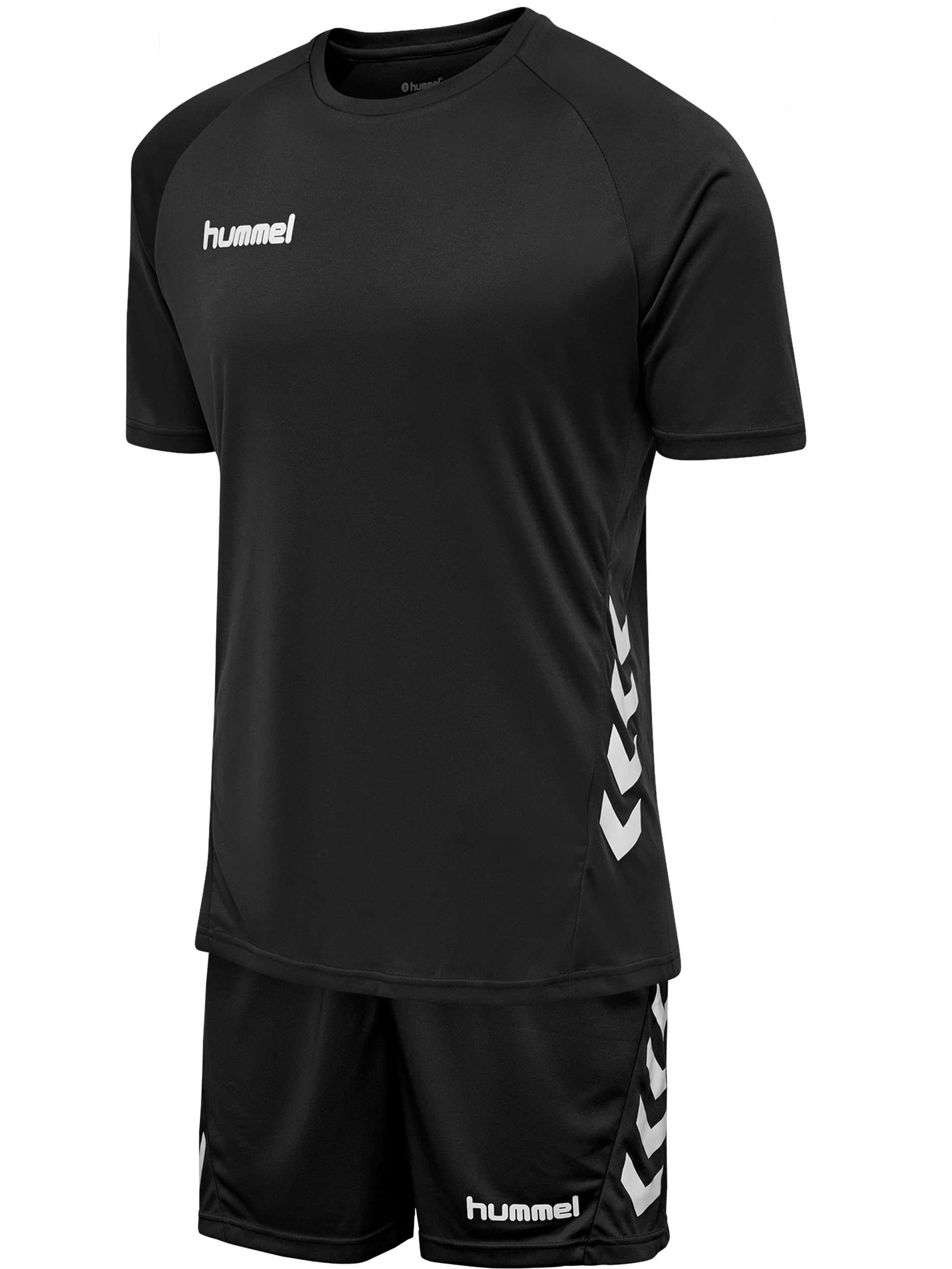 hummel Unisex Youth Ensemble Junior Promo Set Tracksuit, Black, 6 Years EU