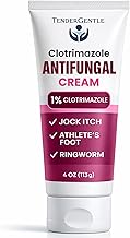 Clotrimazole Antifungal Cream for Skin - 1 Pack with 4 oz. of Clotrimazole Cream for Jock Itch, Athletes Foot Treatment, and More