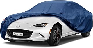 Heavyweight Waterproof Car Cover Custom Fit Mazda MX5 MX-5 Miata NA NB NC ND(1992-2025), Full Exterior Cover with Vent and Anti-Theft Lock Outdoor Sun Rain Dust Snow All Weather Protection.