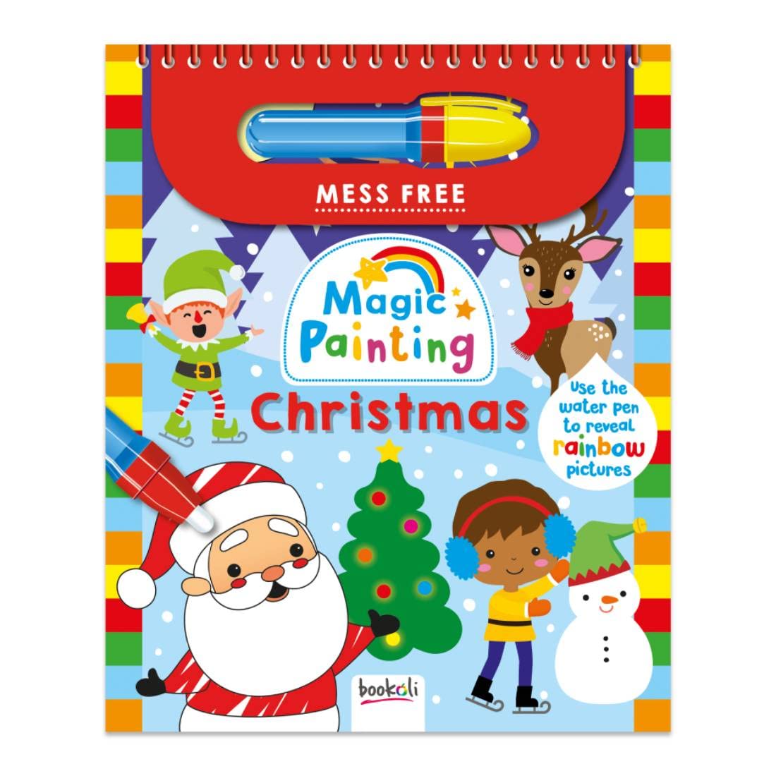 Bookoli - Magic Painting Christmas - Mess Free Painting Book - Water ...