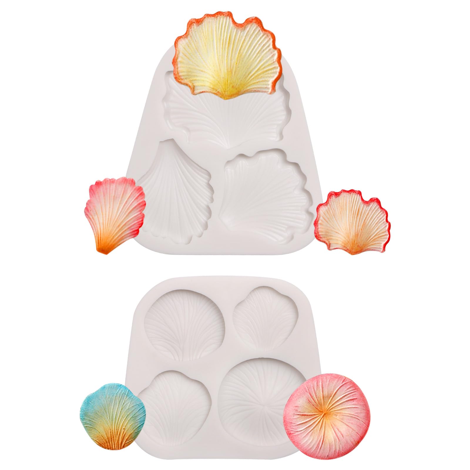 Pilz-Schokoladenform, Silikonformen mit Ginkgo-Biloba-Motiv, Fondant-Backform mit Steinpilzadern für Kuchendekoration, Cupcake-Topper, Tortendekoration, 15x15x1 cm (Grau-TP297)