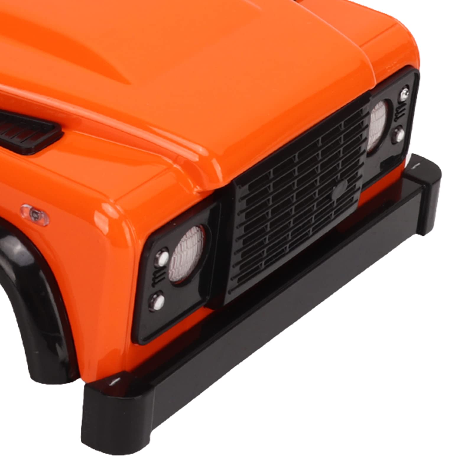Karoseria samochodu RC Twardy plastik ABS Wytrzymały rozstaw osi 144 mm Części zamienne do samochodów Jimny 1/16 RC i modeli Axial SCX24 JLU 1/24 z 4 korbowodami w zestawie (Pomarańczowy)