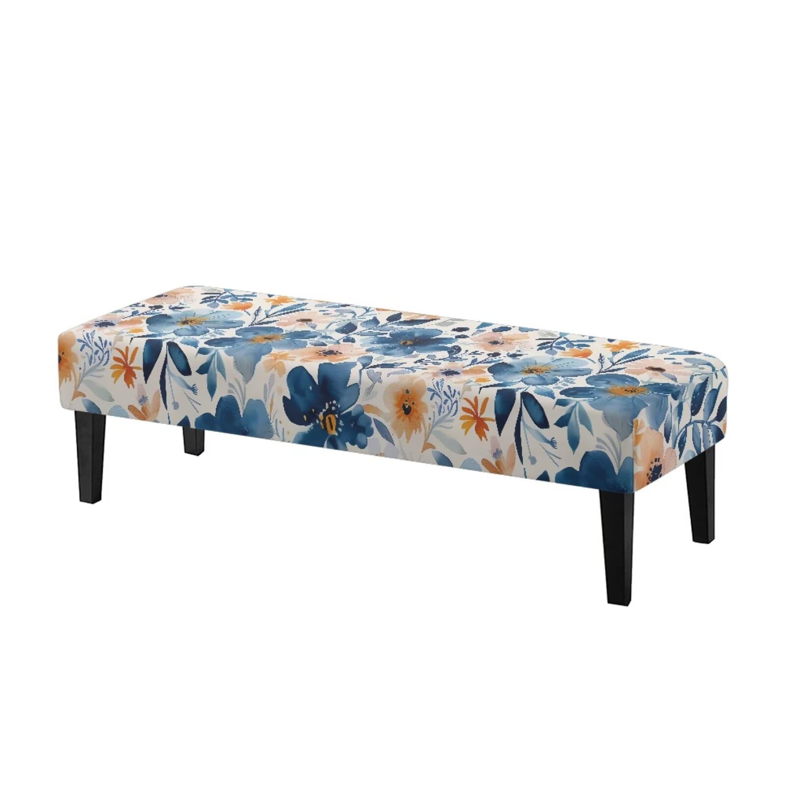 Housse de coussin pour banc de terrasse anti-poussière et lavable à élastique Binienty