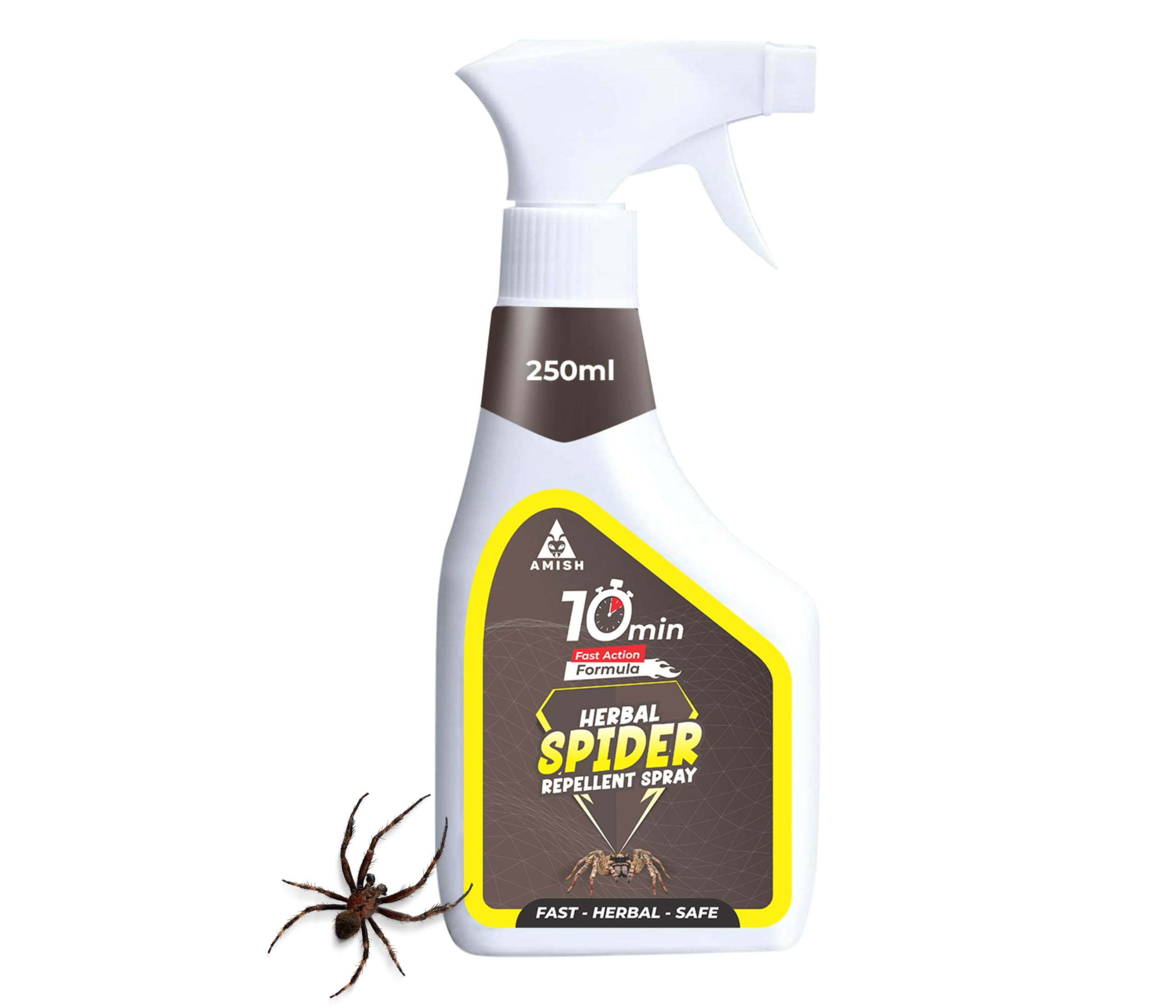 Amish Herbal Spider Spray 250Ml Pack of 1|10 Minutes Formula |Removes Entire Spider Colony|Powerful 100% Organic No Chemical Spider Repellent Spray for Home Office & Garden-image-10