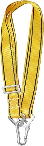 Soporte de correa para colgar bolsas de boxeo resistente, color amarillo, soporta hasta 1000 libras, longitud ajustable de 40 a 80 pulgadas, reduce