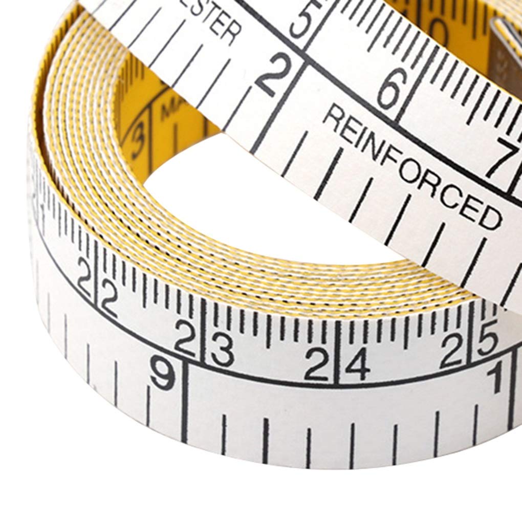 Regla de Doble Escala de 1,5 m, Cinta métrica Suave, Reglas Flexibles, Regla para Tela a Medida para Costura Corporal, Accesorios de Costura