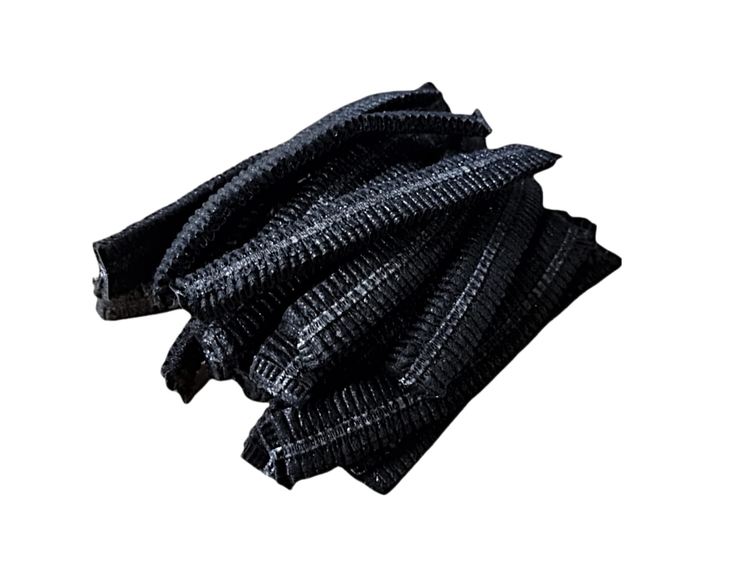 Rete per capelli usa e getta, 51 cm, materiale non tessuto, ideale per cucina, catering, industria alimentare, laboratori, capelli protettivi, produzione britannica (21 '', nero, 1000)