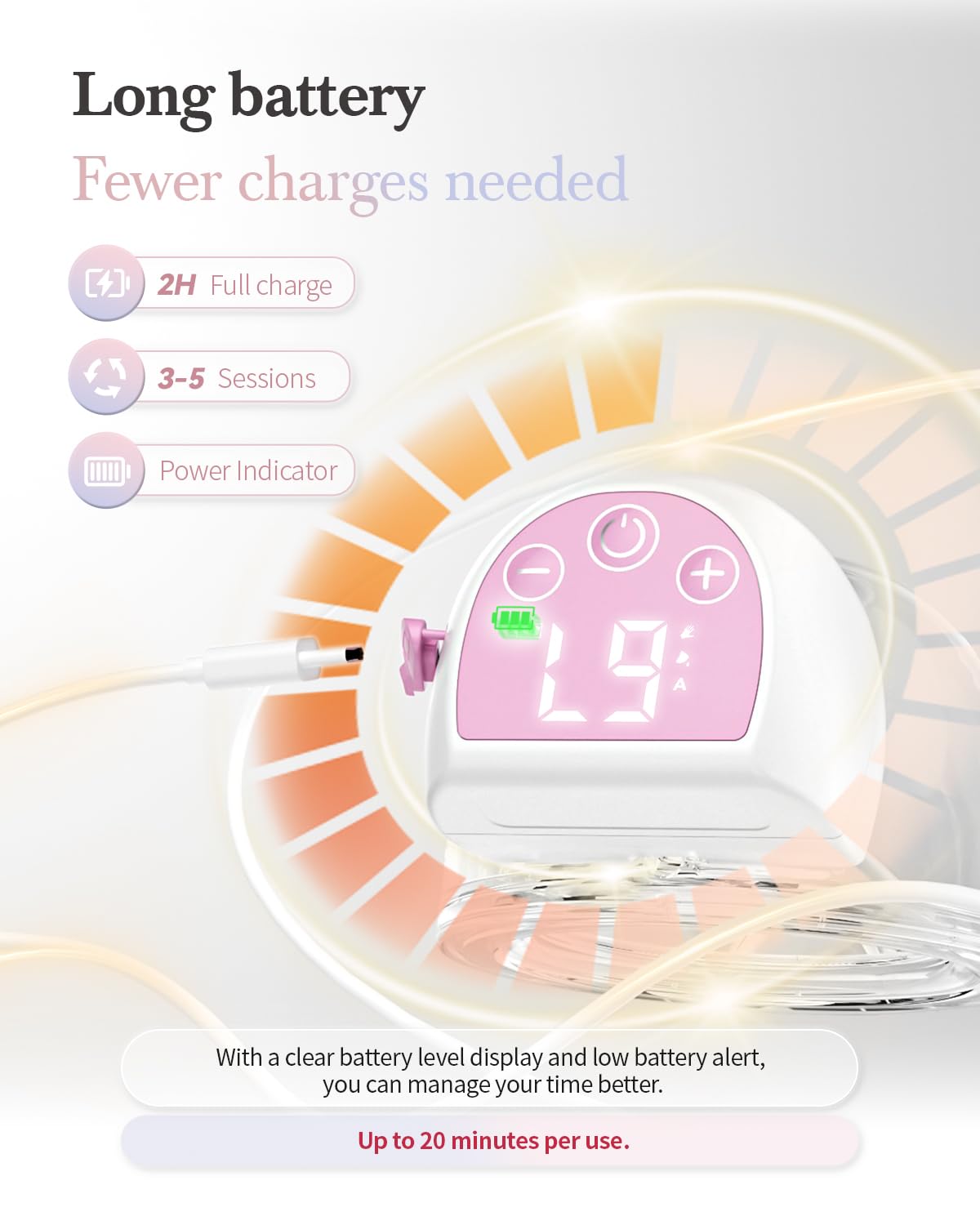 Tire-lait portable double face intelligent, tire-lait bilatéral électrique