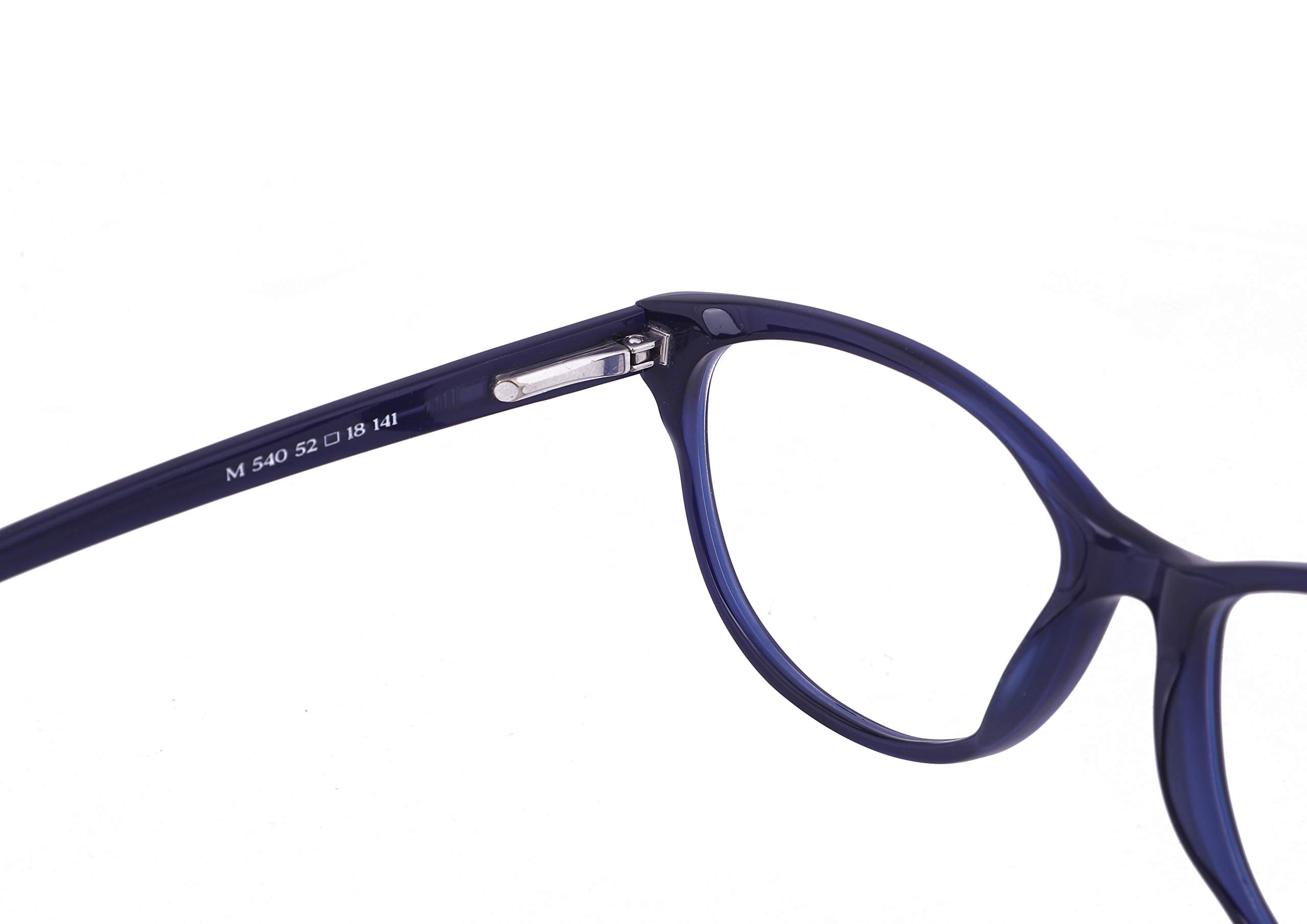 Faddish Full Rim Cateye Women Spectacle Frame (M-540|Zero Power|Blue) (Premium Acetate) - Image 5 thumbnail
