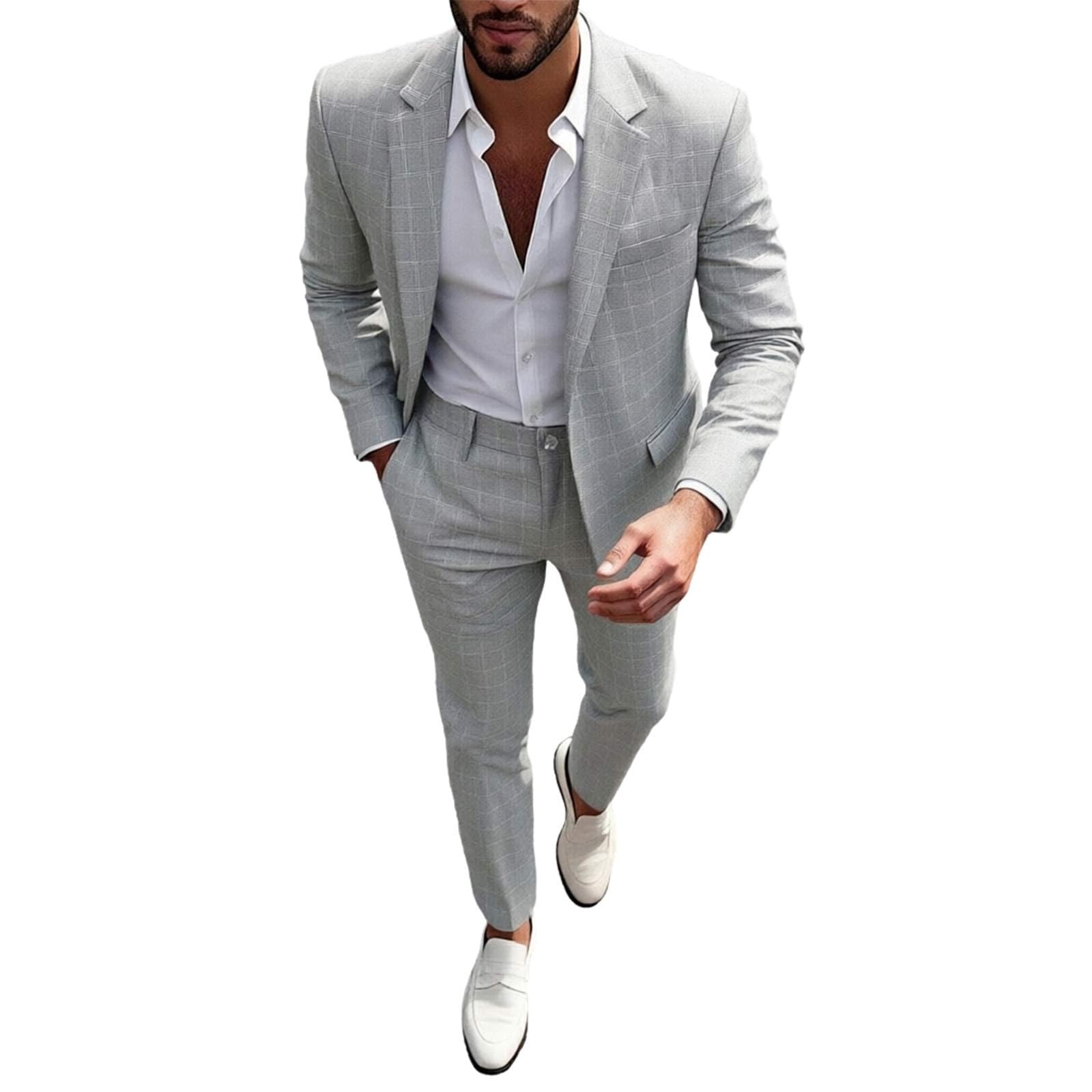 Ensemble veste pantalon homme pour rester frais et chic en été - 8