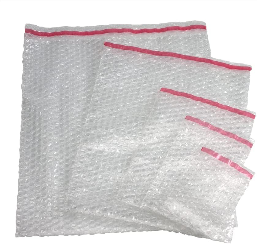 25 Mix Bubble Wrap Pouch Bags With Self Seal Strip On Lip (BP1, BP2