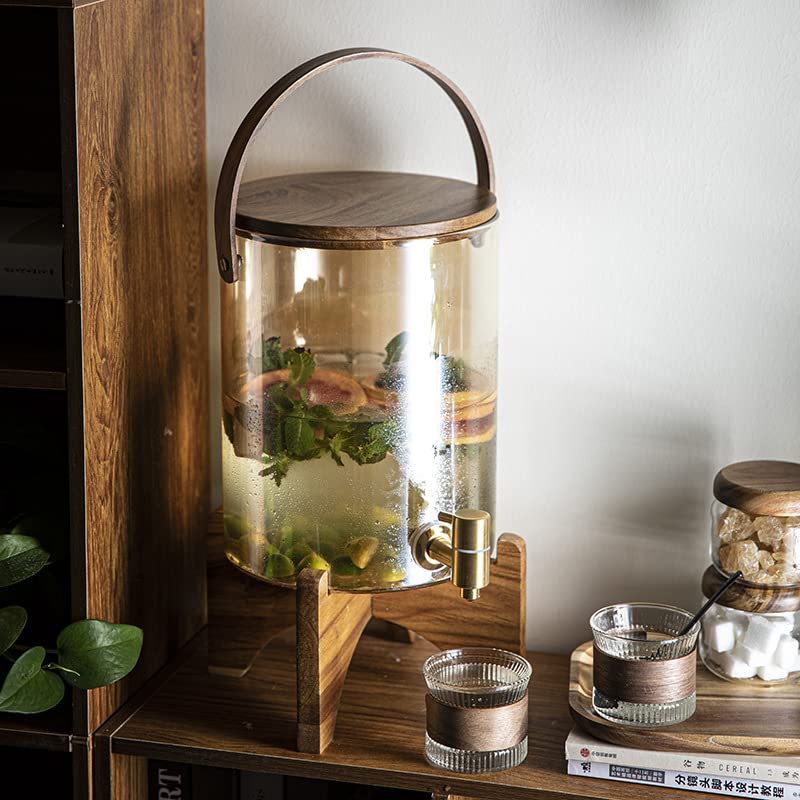 Dispenser Bevande In Vetro - Barattolo Per Tè Freddo, Caffè E Succo - Foto 2