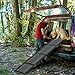 UISEBRT Klappbare Hunderampe für Autos & SUVs, Aluminium Hundetreppe 157x43cm, Tragbare Sicherheitstrampe mit Rutschfester Oberfläche, Hundeautorampe bis 110 kg