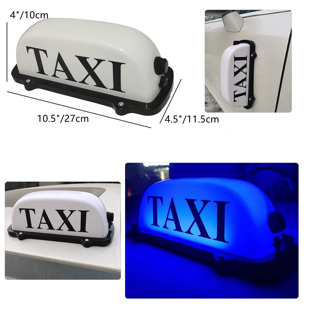 Taxi Light, Car Roof Sign, Retro LED Cab Indicator, Bright
