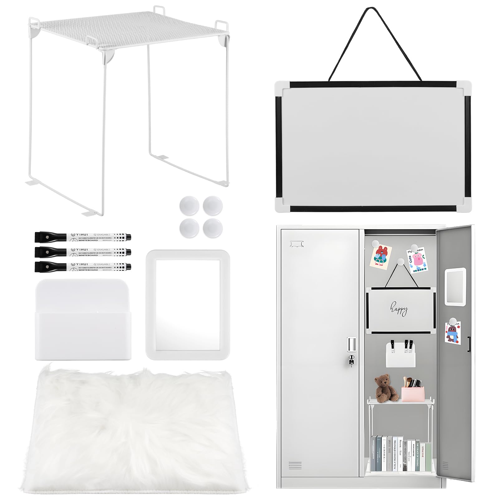 Photo 1 of Hlimior 12 Pcs Locker Organizer Kit