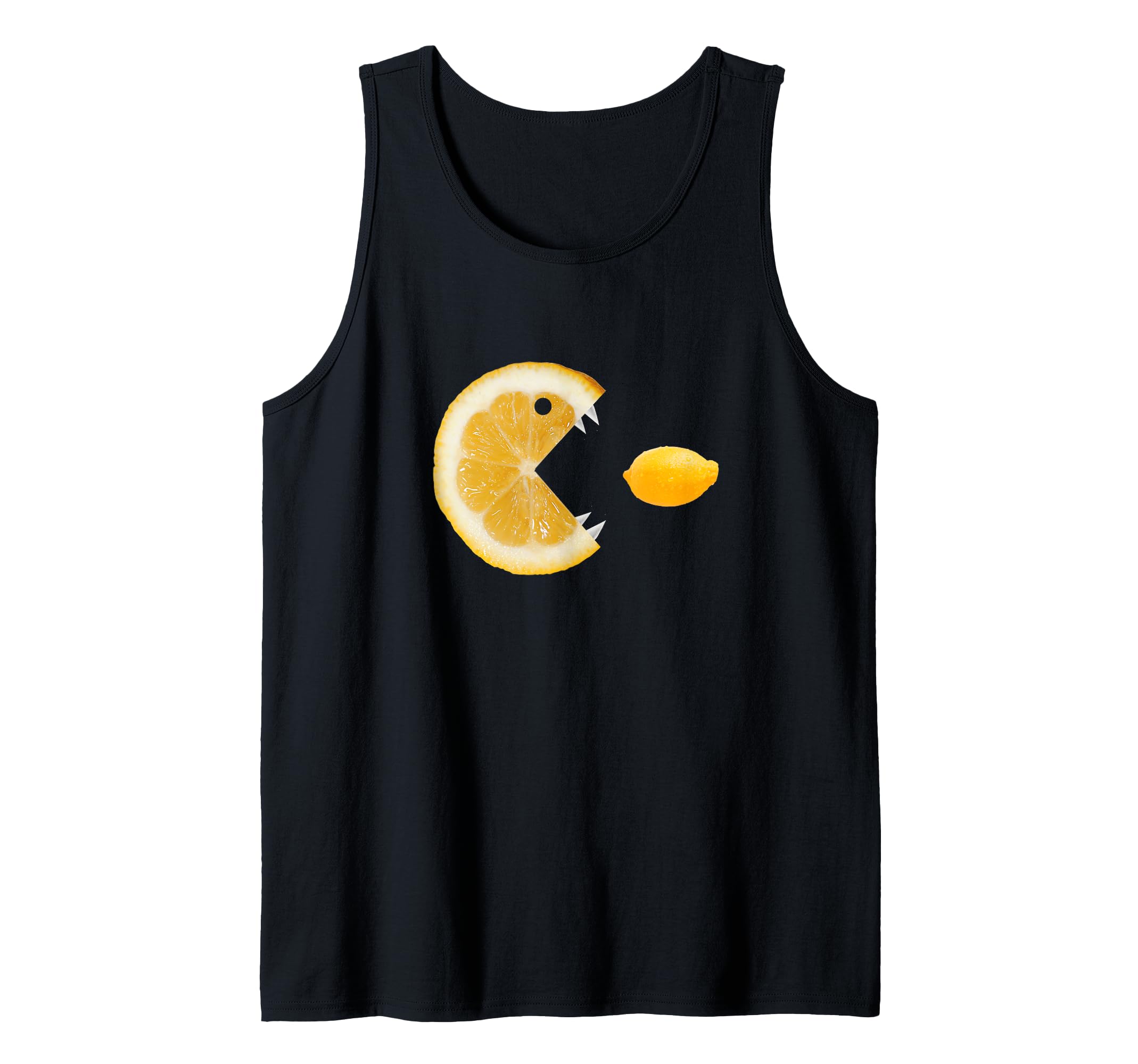 Threadless Boriana Funny Hungry Lemons Graphic Tank Top
