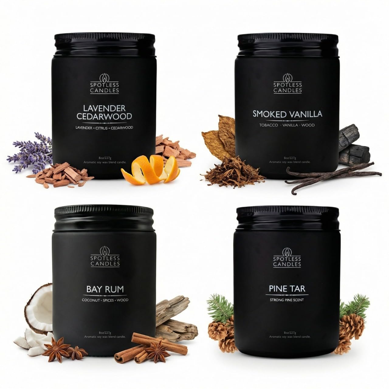 Spotless Leopard 4-Pack Scented Candles