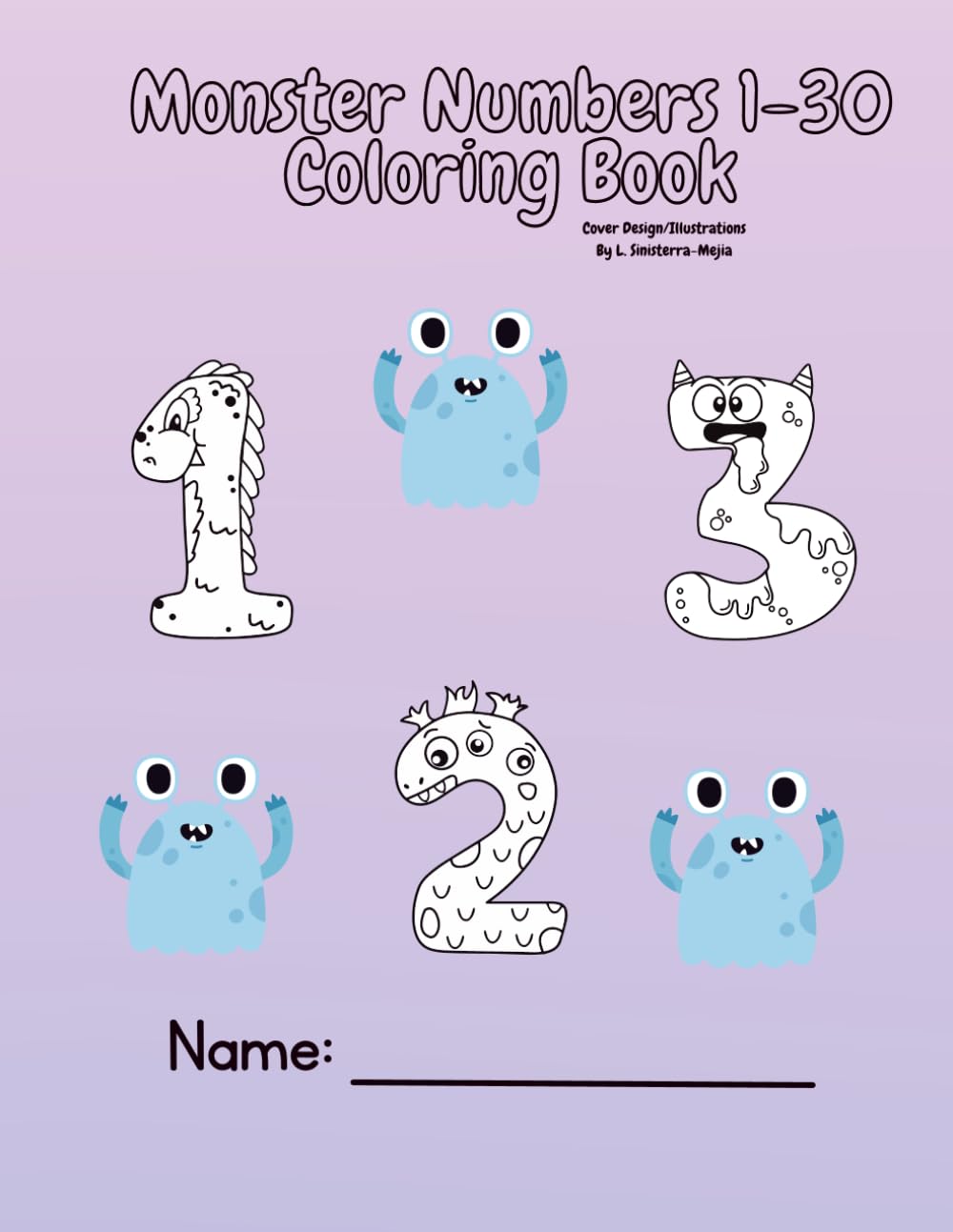 Monster Numbers Coloring Book